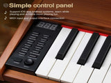 GPP-107 88 Key Full Size Semi-Weighted Standard Keyboards Wooden Digital 79140505