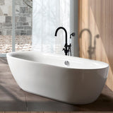 Freestanding Bathtub Faucet with Hand Shower W1533125099
