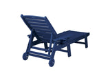 Lounge Chair Outdoor, Oversized Chaise Lounge Chair with 5 Positions, HDPE, Patio Lounge Chair with W2103P254603