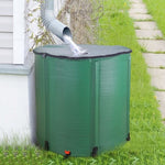 ZUN 200 Gallon Folding Rain Barrel Water Collector Green 22520505