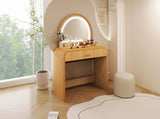 39" Makeup Vanity Table with Mirror Touch Screen Lighted Mirror, Dressing Table with Drawer for N704P196658N