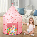 Children Play Princess Tent Pink - Tent for Girl Castle Indoor/Outdoor Foldable with Carry Case 90661501
