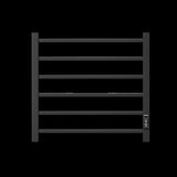 Towel Warmer 6 Bar Electric Heated Towel Rack Wall Mount Plug-in/Bath Towel Heater Matt-Black W2079P189687
