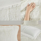 Twin/Twin XL Shaggy Long Fur Comforter Mini Set B03595902