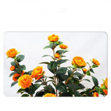 Artificial Camellia Tree 2 Pack, 36"Faux Camellia in Pot with Orange Flowers, Greenery Potted W2641P314787