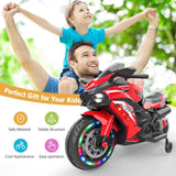 12V Electric Motorcycle for Kids, Powered Toy Motorcycle, Child Motorcycle Ride On with Light Wheels 68458242