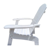 Outdoor or indoor Wood Adirondack chair with an hole to hold umbrella on the arm ,white 88028085