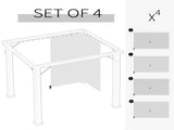 Universal Gazebo Sidewallt Coffee-AS 95297442