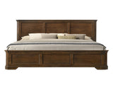 Maderne Traditional Wood Panel Bed with Dresser, Mirror, Nightstand, Queen size T2574P204888