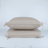 2 PCS Set 24x24 in Outdoor Deep Seat Cushion- Waterproof Fade-Resistant Patio Furniture Cushions 15381151