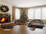 Outdoor Cat Enclosures Indoor Cats, 6 in 1 Portable Cat Play Tent with Tunnels and Cat Houses 02504520