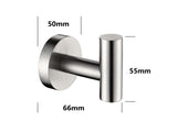 6-Pack Wall-Mounted Stainless Steel Bathroom Towel Hooks/Coat Hooks for Bathroom, Bedroom, Kitchen 85291023