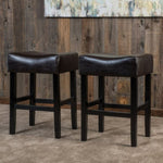 ZUN 26" Backless Counter Stools, 2-Pcs Set, Brown 56640.00