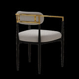 dining chairs set of 2 white , medieval modern dining chairs, teddy velvet chairs with metal legs, W1727P234051