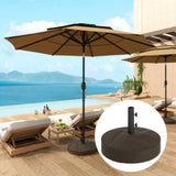 Brown Heavy Duty Outdoor Umbrella Stand Base with Stand 74817963