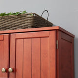 72.4" Tall Storage Cabinet Tall Storage Cabinet with 8 Doors and 4 Shelves ,Bookshelf Living Room, W1758P211011