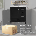 ZUN 30" Bathroom Vanity , Modern Bathroom Cabinet with Sink Combo Set, Bathroom Storage Cabinet with a N729P170557B