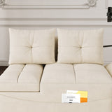 1 versatile foldable sofa bed in 3 lengths, modern sofa sofa sofa velvet pull-out bed, loveseat sofa W1825P246362