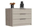 Dresser 27"H, 3 Drawers Dresser, Superior Top, Light Gray B097132976
