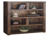 64 inch high Bookcase, No Assembly Required, Whiskey Finish B108P160197