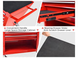 4 DRAWERS MULTIFUNCTIONAL RED TOOL CART WITH WHEELS W110280934