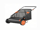 26" Push Lawn Sweeper, 7 cu. ft. Leaf & Grass Collector with Adjustable Brush Height & Rubber Wheels 96278134
