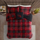Full/Queen Plush to Sherpa Down Alternative Comforter Set B035100502