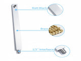Rain Shower System Chrome Tub Shower Faucet Set 10 Inch Square Rainfall Shower Head with Handheld 92941263