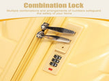 20 Inch ABS Hard Shell Travel Checked Luggage - Scratch Resistant Surface Four Multi-Directional W2787P437249