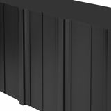 U_STYLE Sophisticated 4-Door Sideboard Adorned with Intricate Linear Accents and Luxurious N711P247438B