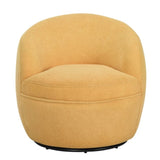 Galleria 360 Swivel Teddy Sherpa Barrel Chair, Yellow T2574P241775