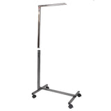 Multifunctional Adjustable Bedside Table MDF/Iron/4 Wheels With Brake, Dark Wood Grain Color 75239627