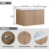 Soft Close Doors Bathroom Vanity With Sink,30 Inch For Small Bathroom,30x18-00630 IMO W99950715