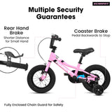 ZUN A14117 Ecarpat Kids' Bike 14 Inch Wheels, 1-Speed Boys Girls Child Bicycles For 2-3 Years, With W2563P165514