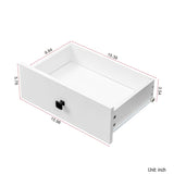 Laundry Cabinet ,with 1 Storage cabinet and 1 Drawer - White W331P235403