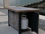 44" W x 25" H Outdoor Patio Propane Gas Fire Pit Table - 50,000 BTU High-temperature-resistant W2691P233033