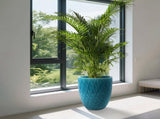 Handmade Teal Cyan Ceramic Flower Pot, 16.54" W x 21.26" H, Large Planter for Indoor & Outdoor W3273P326367