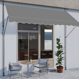 118.1"D x 47.2"W x"H Retractable Awning Grey 34819302