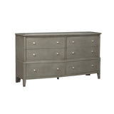 Transitional Style Gray Finish 1pc Desser Storage Drawers Ball Bearing Glides Wooden Furniture B011134291