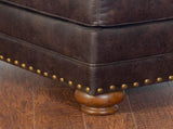 Leinster Faux Leather Upholstered Nailhead Ottoman T2574P196930