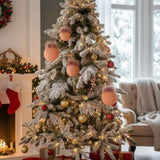 4PCS Set 4.7" Christmas Ball Ornaments Glass Hanging Balls for Holiday Tree Decor Shiny Xmas Party 33624974