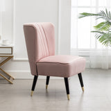 Elon Contemporary Velvet Upholstered Accent Chair, Pink T2574P164257