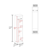 ZUN Supai Toilet Paper Holder in Melamine, White B128P237158