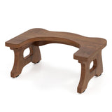 Teak Wood Toilet Stool with Non-slip Foot Pads 45048454