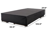Rectangle Patio Furniture Cover 600D Waterproof Outdoor Dining Table and Chair Cover Anti-UV Outside 62411375