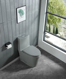 1.1/1.60 GPF Dual-Flush One Piece Toilet, Water-Saving Elongated Comfort Height Floor Mounted, Soft W1573P246723