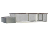 Large Chicken Coop with Run, 20.93 Sq Ft Outdoor Poultry Cage, Weatherproof Asphalt Roof, Wooden Hen 82011200