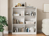 Bookshelf 6-Cube Storage Cabinet Bookcase with Sliding Storage Door Wooden Toy Organizer with Book 05629757