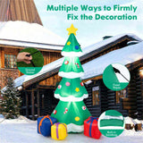 6FT Inflatable Christmas Tree Multicolored Gift Boxes Star Top, Built-in LED Lights, Waterproof 22450035