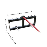 Landy Attachments 43'' Hay Spear Skid Steer Quick Tach W1377P146810